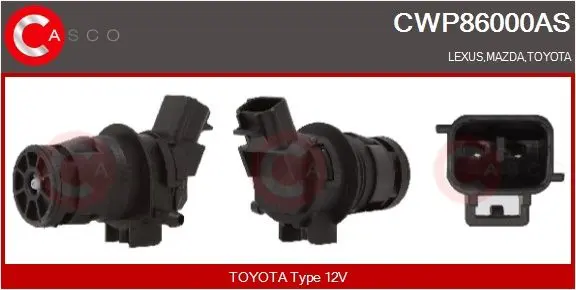 Vodní čerpadlo ostřikovače, čistění skel CASCO CWP86000AS