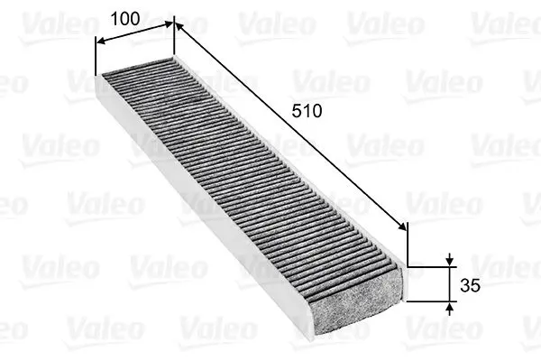 Filtr, vzduch v interiéru VALEO 698745
