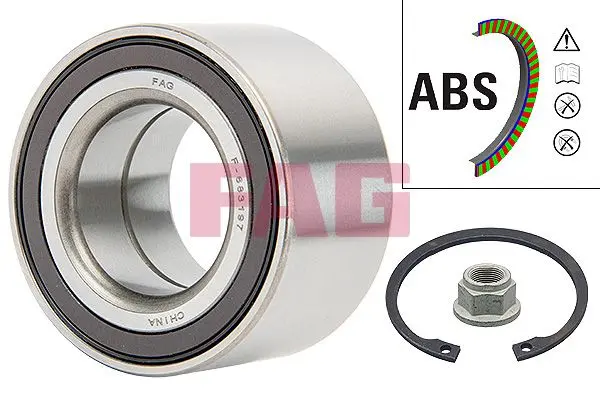 Sada ložisek kol Schaeffler FAG 713 6162 50