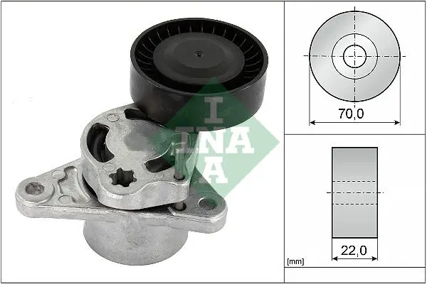 Napínák, žebrovaný klínový řemen Schaeffler INA 534 0709 10