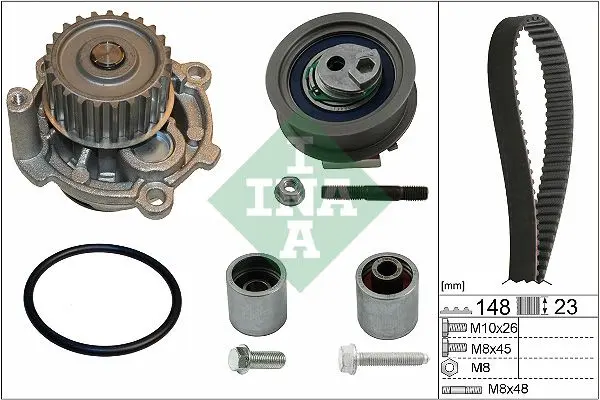 Vodní pumpa + sada ozubeného řemene Schaeffler INA 530 0445 32
