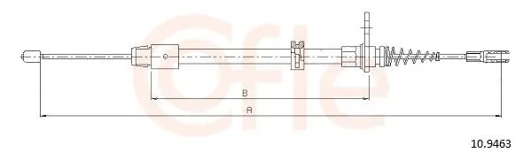 Tažné lanko, parkovací brzda COFLE 10.9463