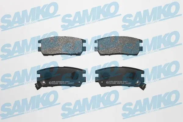Sada brzdových destiček, kotoučová brzda SAMKO 5SP518