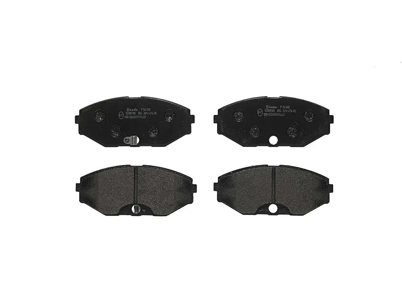 Sada brzdových destiček, kotoučová brzda BREMBO P 56 045