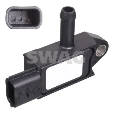 Senzor, tlak výfukového plynu SWAG 82 10 0854