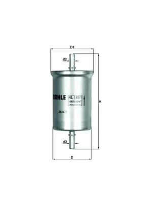 Palivový filtr MAHLE KL 165/1