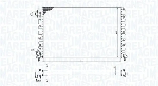 Chladič, chlazení motoru MAGNETI MARELLI 350213194400
