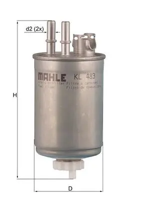 Palivový filtr MAHLE KL 483
