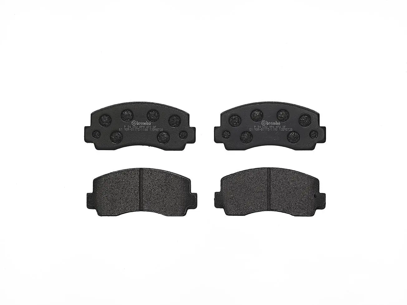 BREMBO Sada brzdových destiček, kotoučová brzda P54002