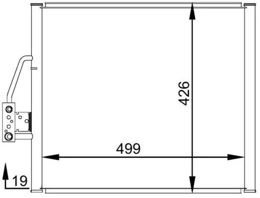 Kondenzátor, klimatizace MAHLE AC 277 000S