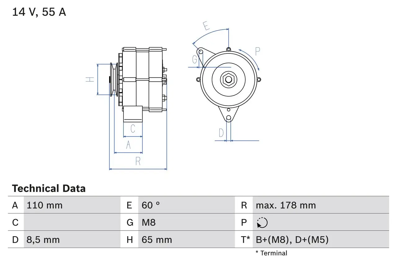 generátor BOSCH 0 986 034 220