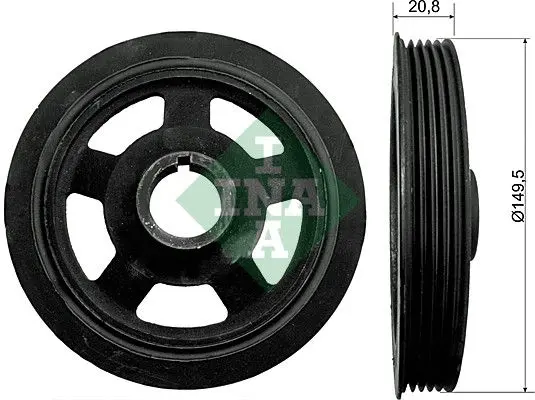 Řemenice, klikový hřídel Schaeffler INA 544 0092 10
