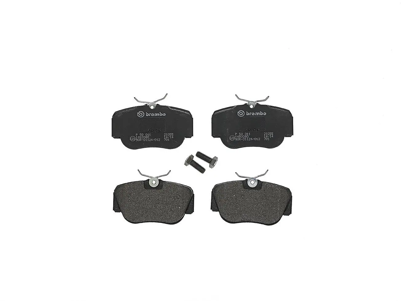 Sada brzdových destiček, kotoučová brzda BREMBO P 50 011