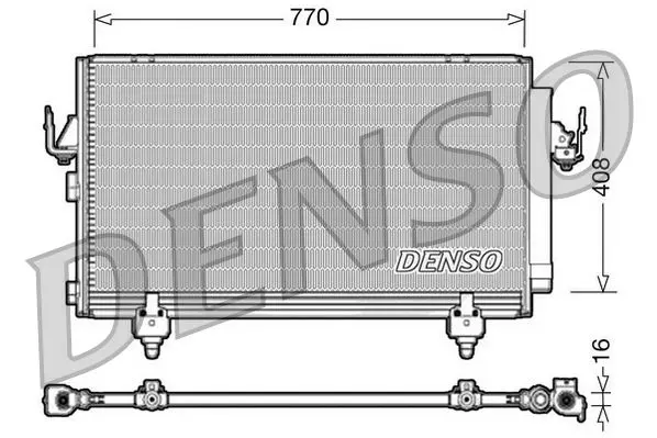 Kondenzátor, klimatizace DENSO DCN50031
