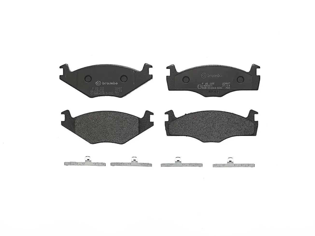 Sada brzdových destiček, kotoučová brzda BREMBO P 85 005