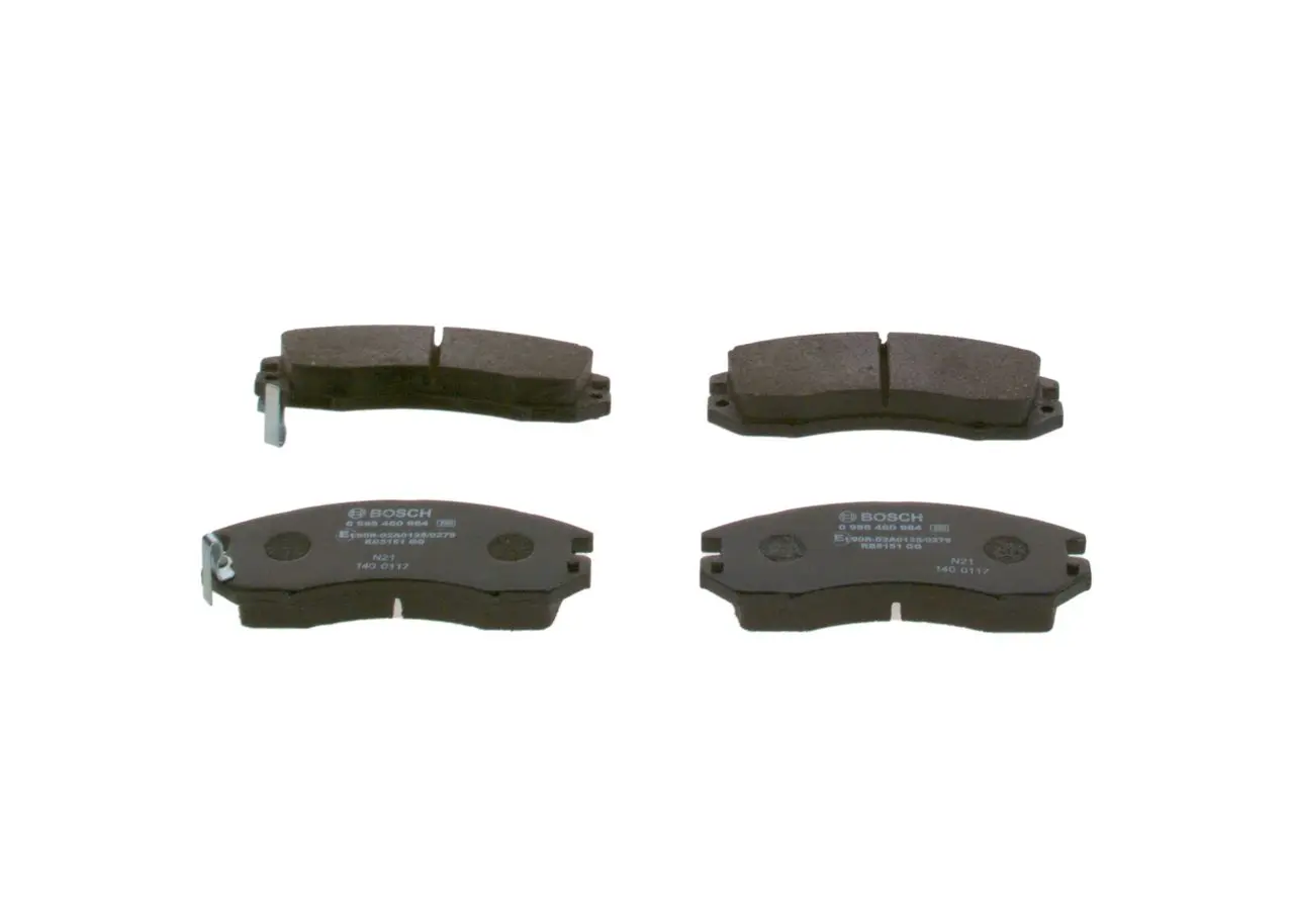 BOSCH Sada brzdových destiček, kotoučová brzda 0986460984