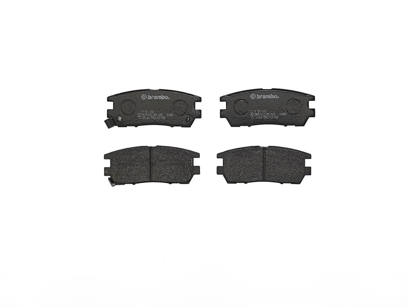 Sada brzdových destiček, kotoučová brzda BREMBO P 54 018