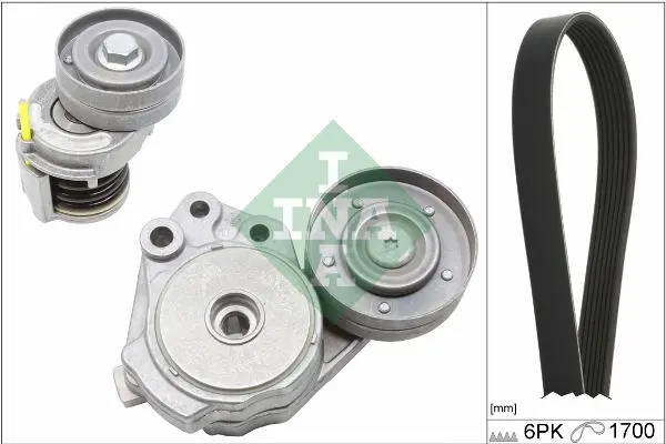 Sada žebrovaných klínových řemenů Schaeffler INA 529 0342 10