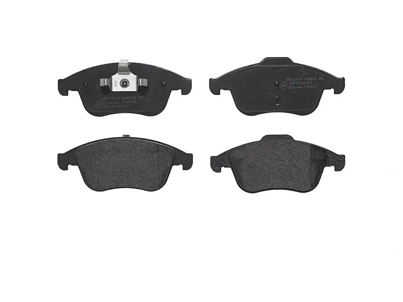 Sada brzdových destiček, kotoučová brzda BREMBO P 68 045