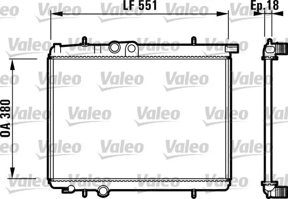 Chladič, chlazení motoru VALEO 732886