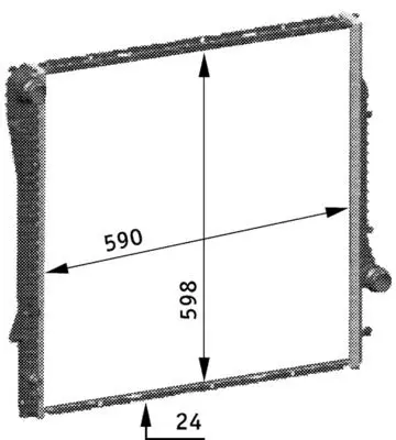 Chladič, chlazení motoru MAHLE CR 566 000S