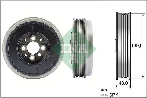Řemenice, klikový hřídel Schaeffler INA 544 0065 10