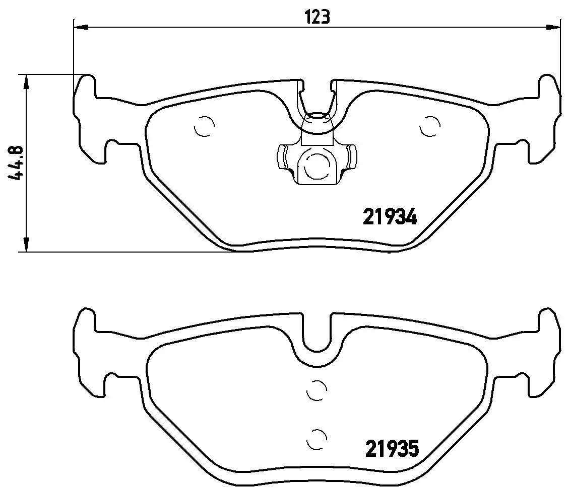 Sada brzdových destiček, kotoučová brzda BREMBO P 71 006