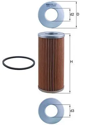 Olejový filtr MAHLE OX 12D