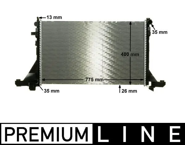 Chladič, chlazení motoru MAHLE CR 1770 000P