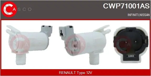 Vodní čerpadlo ostřikovače, čistění skel CASCO CWP71001AS