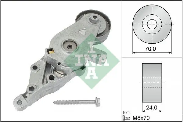 Napínák, žebrovaný klínový řemen Schaeffler INA 534 0140 30