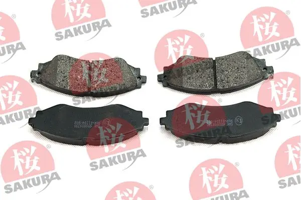 Sada brzdových destiček, kotoučová brzda SAKURA 600-00-8390