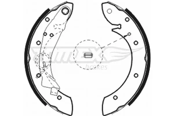 Sada brzdových čelistí TOMEX Brakes 20-75
