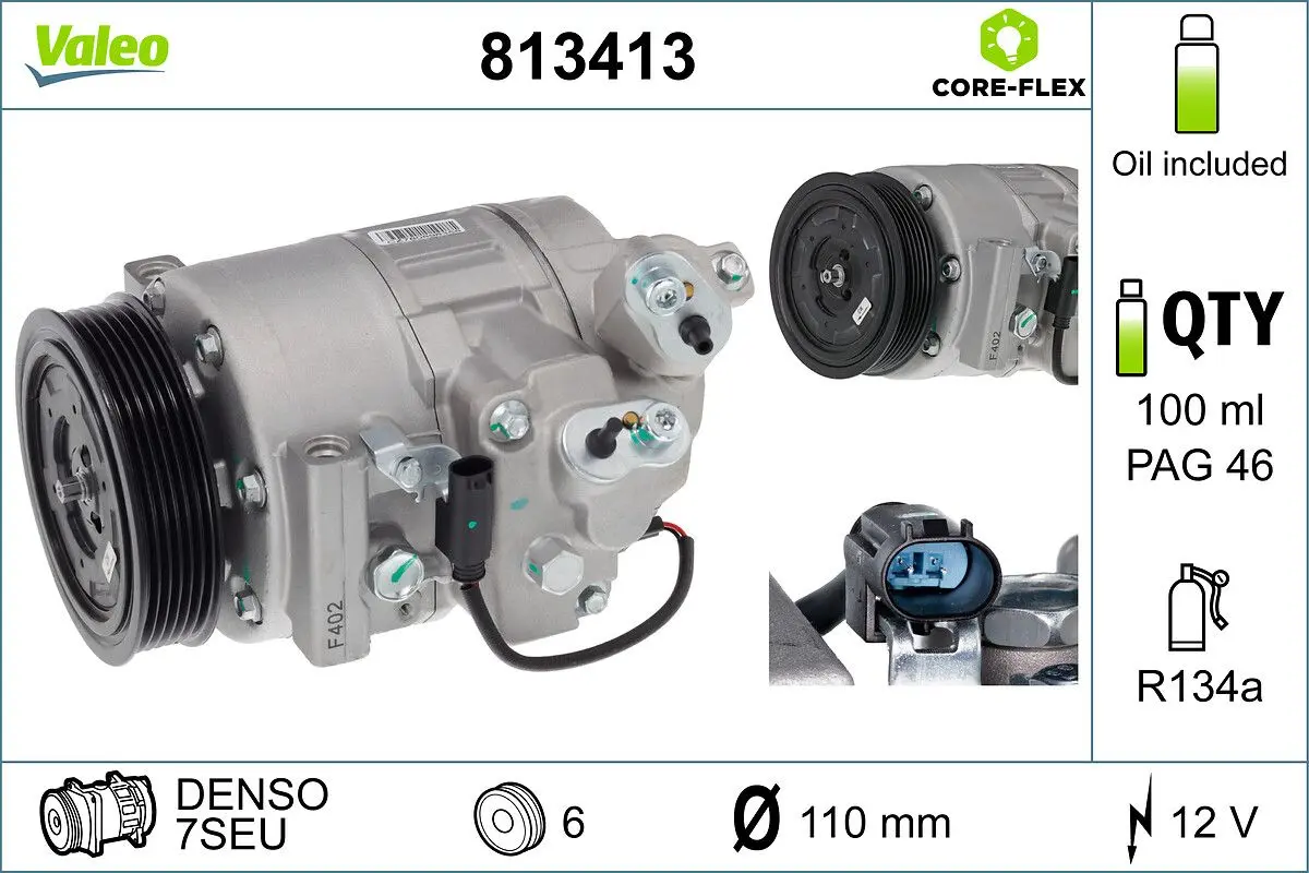 Kompresor, klimatizace VALEO 813413