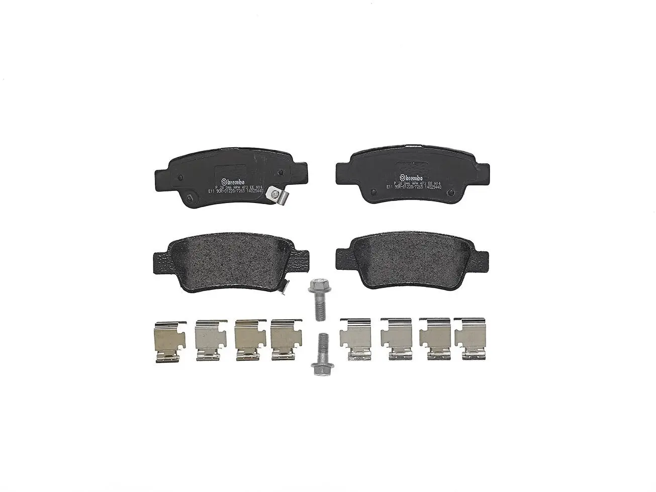 Sada brzdových destiček, kotoučová brzda BREMBO P 28 046