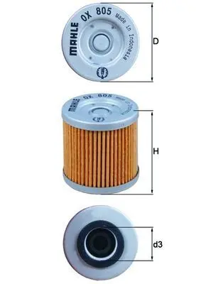 Mahle olejový filtr MAHLE HIF 7231186 K&N 7230094 AJP PR7 650 18-20, PR7 650 EURO5 21-24, PR7 650 GOLD EDITION EURO5 24, SPR 310 R ENDURO 22, SPR 510