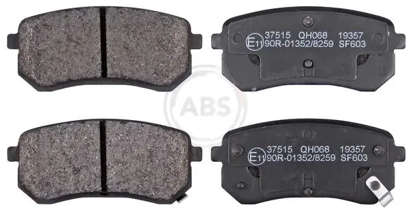 Sada brzdových destiček, kotoučová brzda A.B.S. 37515