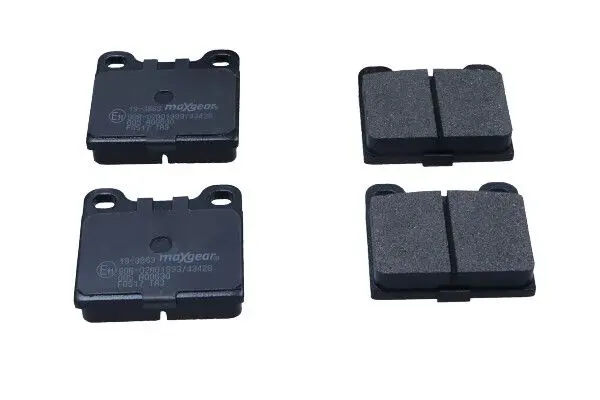 Sada brzdových destiček, kotoučová brzda MAXGEAR 19-3863