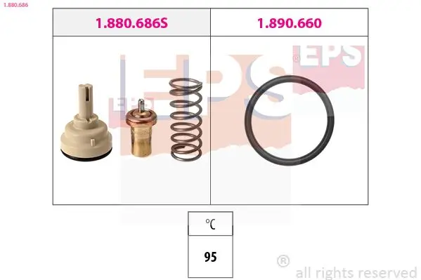 Termostat, chladivo EPS 1.880.686