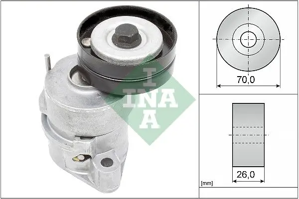 Napínák, žebrovaný klínový řemen Schaeffler INA 534 0102 30
