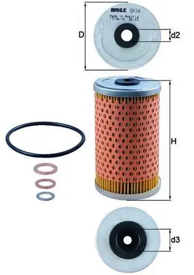 Olejový filtr MAHLE OX 34D
