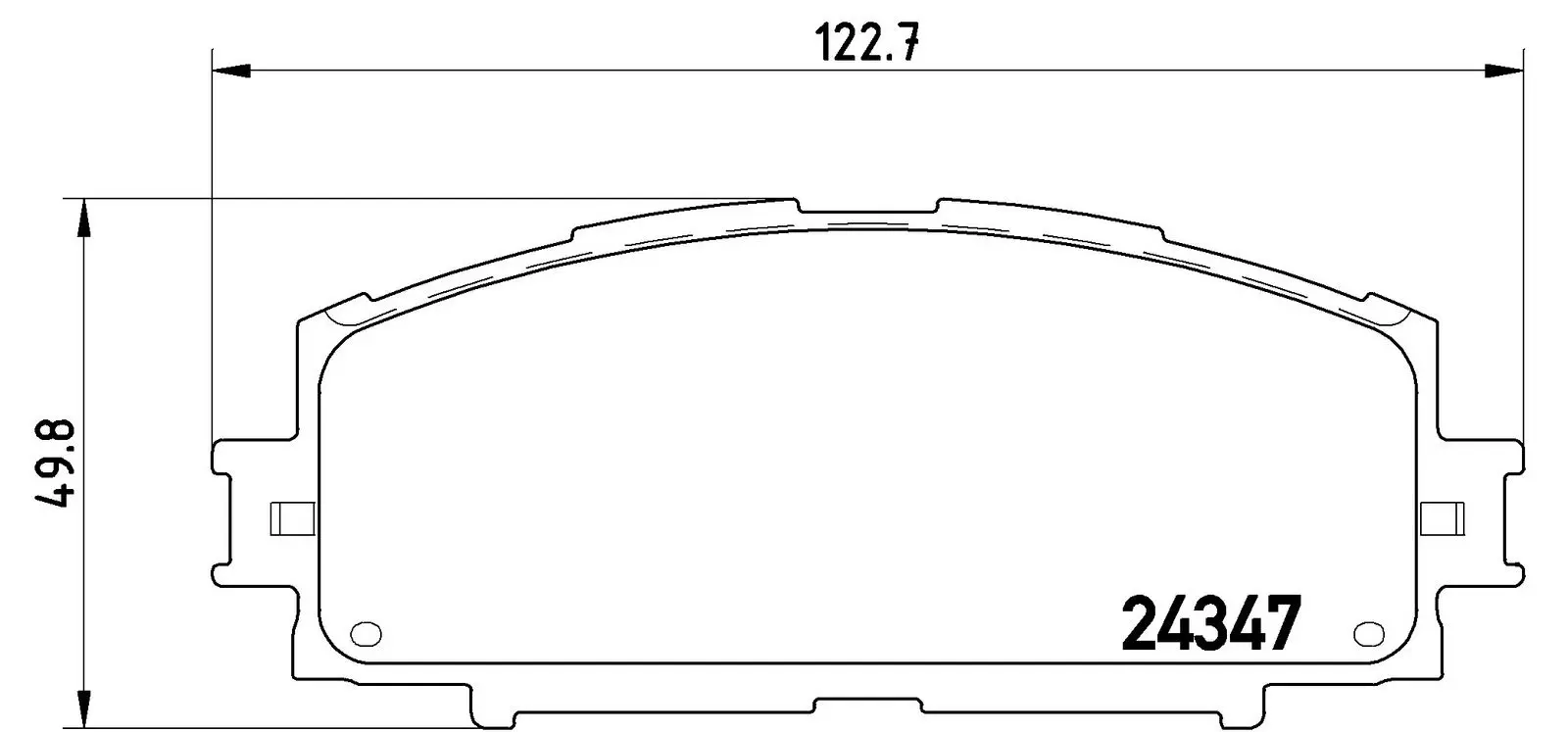 Sada brzdových destiček, kotoučová brzda BREMBO P 83 086
