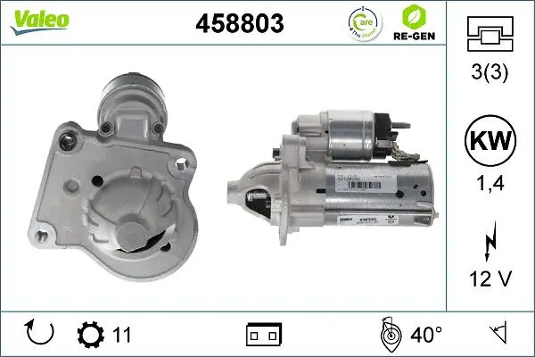 Startér VALEO 458803