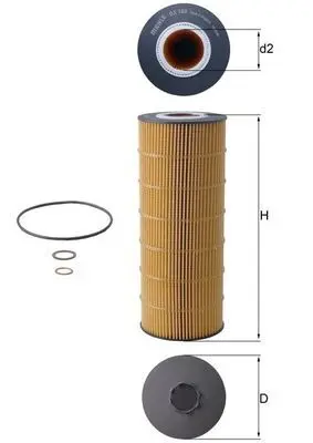 MAHLE ORIGINAL Olejový filtr OX168D