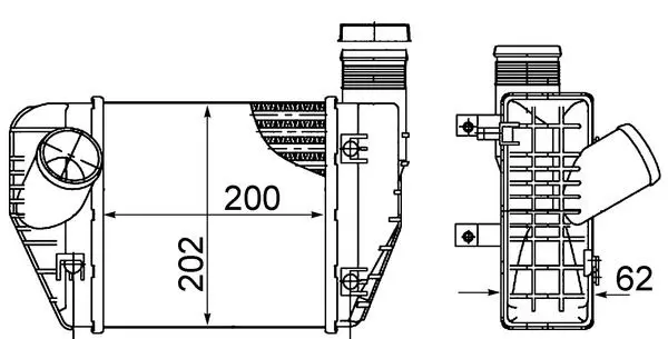 MAHLE ORIGINAL Chladič turba CI 423 000S