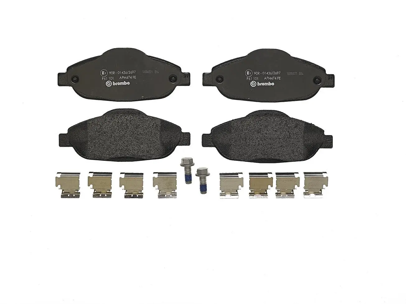 Sada brzdových destiček, kotoučová brzda BREMBO P 61 101