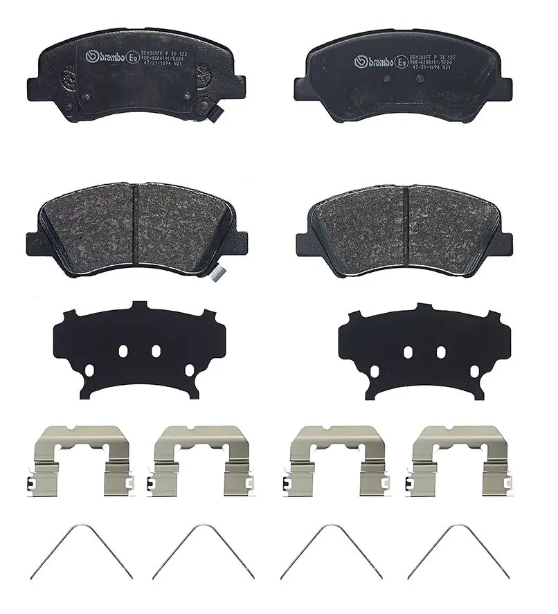 Sada brzdových destiček, kotoučová brzda BREMBO P 30 122