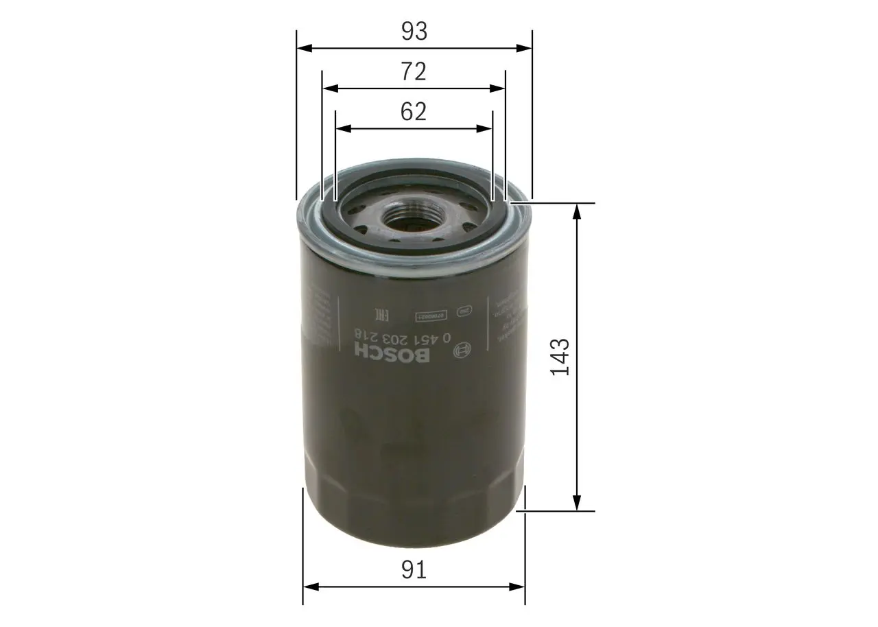 BOSCH Olejový filtr 0451203218