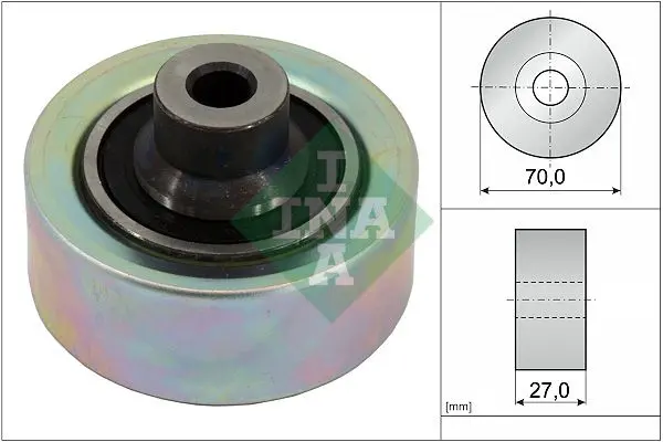 Vratná/vodicí kladka, klínový žebrový řemen Schaeffler INA 532 0474 10