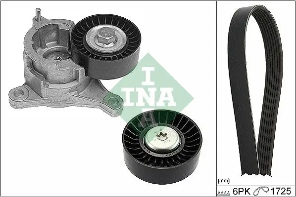 Sada žebrovaných klínových řemenů Schaeffler INA 529 0183 10